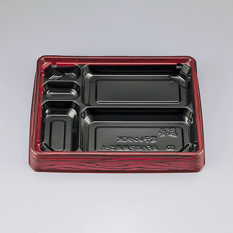 シーピー化成 弁当容器　BFハカマ集膳　本体 5-1（N） ローズW 50枚/袋（ご注文単位12袋）【直送品】