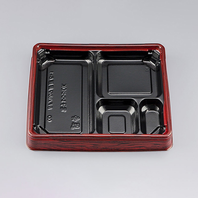 シーピー化成 弁当容器　BFハカマ集膳　本体 6-1（N） ローズW 50枚/袋（ご注文単位12袋）【直送品】