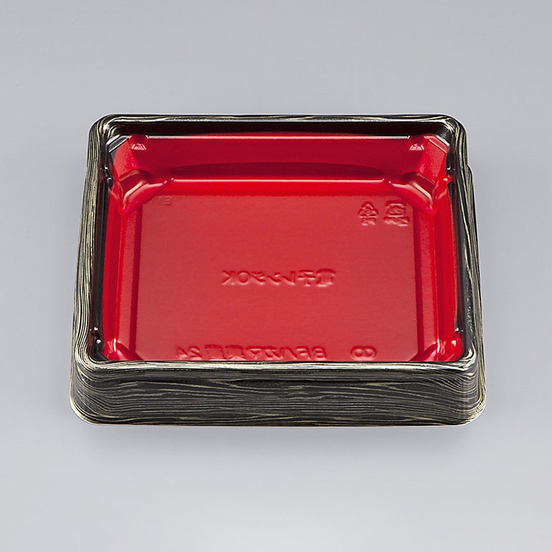 シーピー化成 お重容器 BFハカマ集重 本体 24(N) 金板目 50枚/袋(ご注文単位16袋)【直送品】