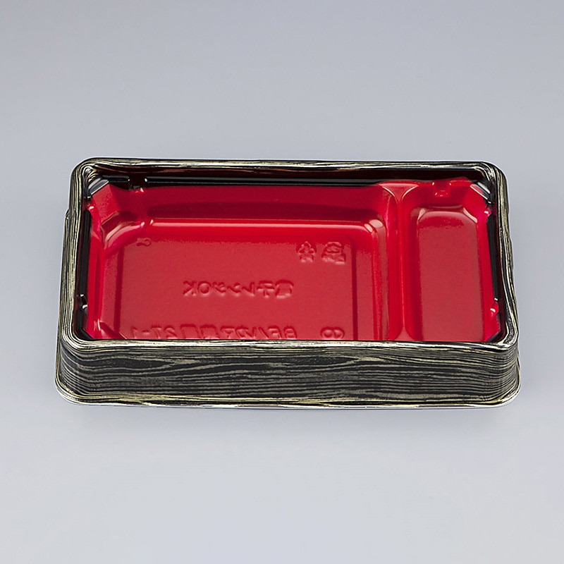 シーピー化成 お重容器 BFハカマ集重 本体 27-1(N) 金板目 50枚/袋(ご注文単位16袋)【直送品】