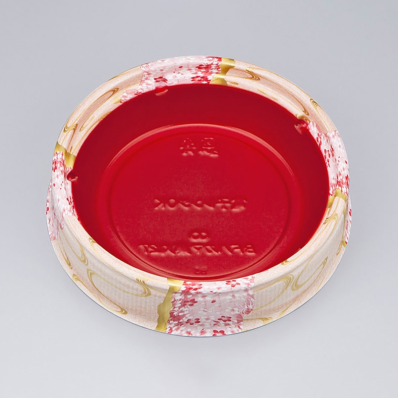 シーピー化成 米飯容器 BFハカマ集丸 本体 27(N) 花風月 50枚/袋(ご注文単位12袋)【直送品】