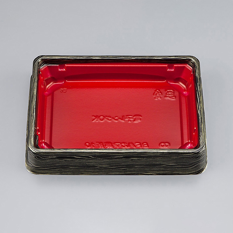 シーピー化成 寿司容器　BFハカマ集折　本体 10（N） 金板目 50枚/袋（ご注文単位12袋）【直送品】