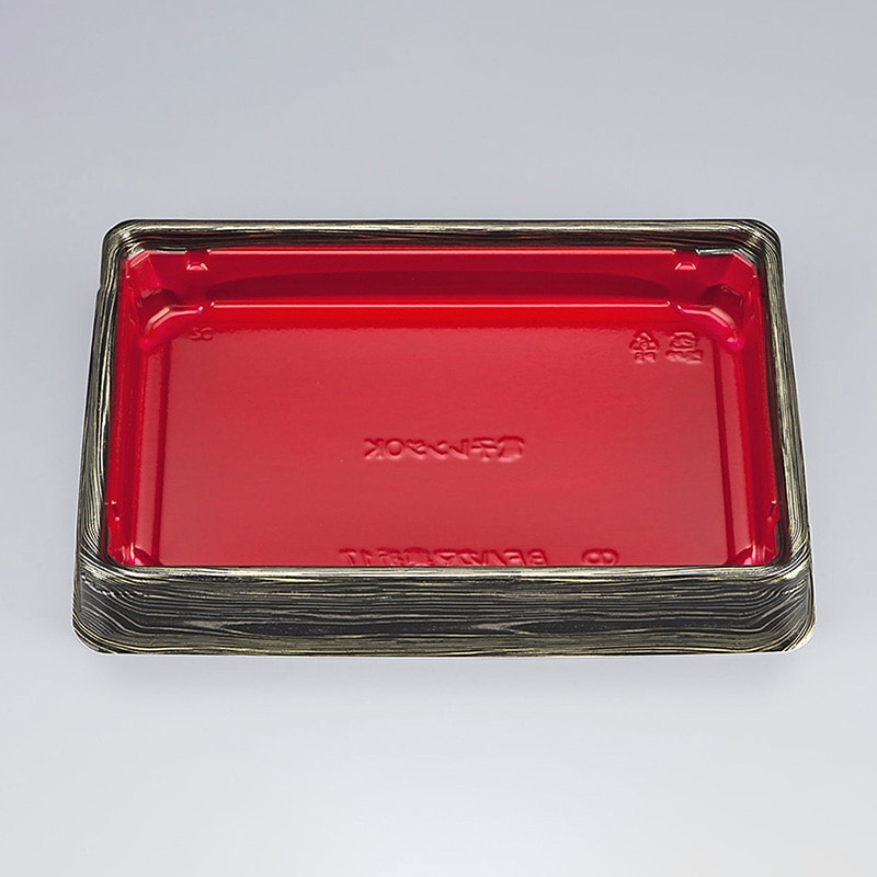 シーピー化成 寿司容器　BFハカマ集折　本体 17（N） 金板目 50枚/袋（ご注文単位8袋）【直送品】