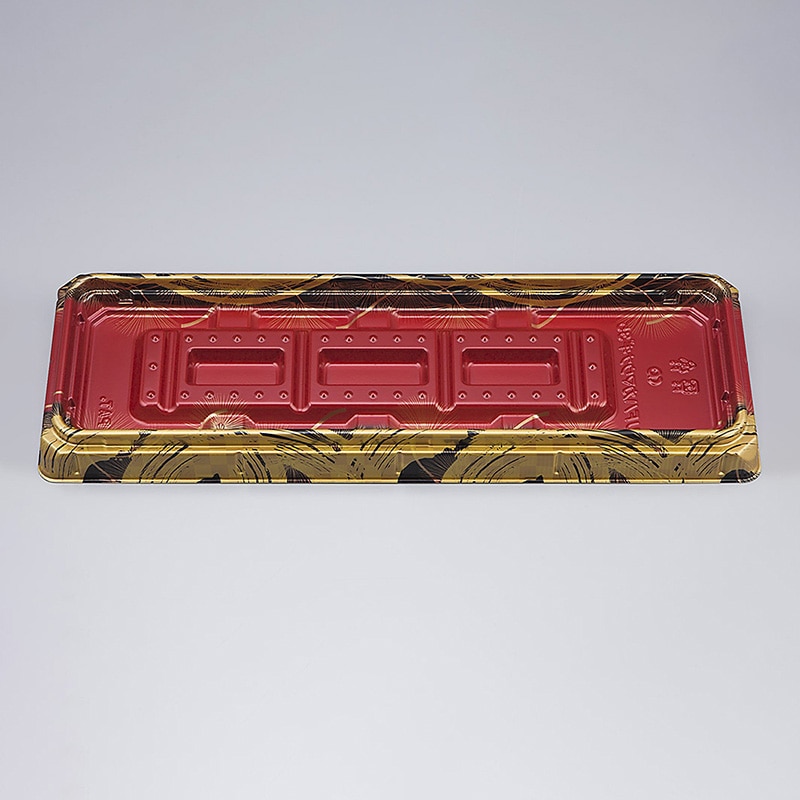 シーピー化成 うなぎ容器　UFハカマウナギ 35（N） 雅赤 50枚/袋（ご注文単位10袋）【直送品】