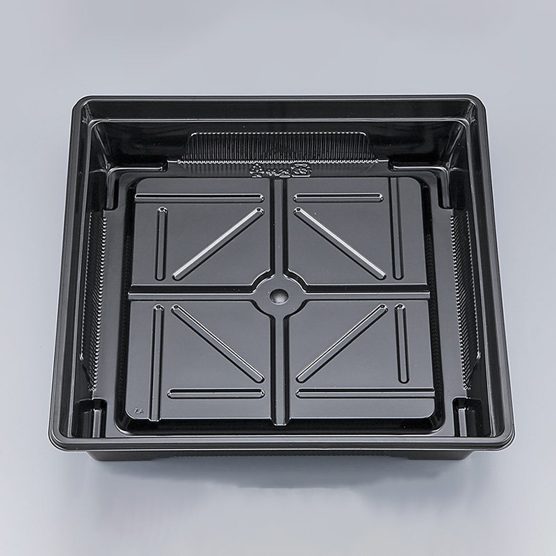 シーピー化成 弁当容器 本体 BFO-40(N) 黒 50枚/袋(ご注文単位12袋)【直送品】