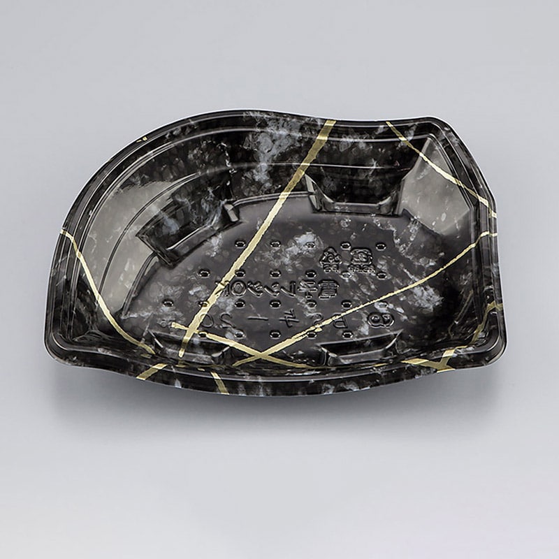 シーピー化成 刺身容器 BS与一 本体 20(N) 岩瀬黒 50枚/袋(ご注文単位24袋)【直送品】