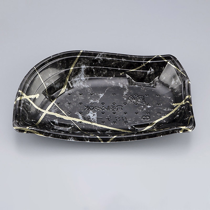 シーピー化成 刺身容器 BS与一 本体 30(N) 岩瀬黒 50枚/袋(ご注文単位16袋)【直送品】