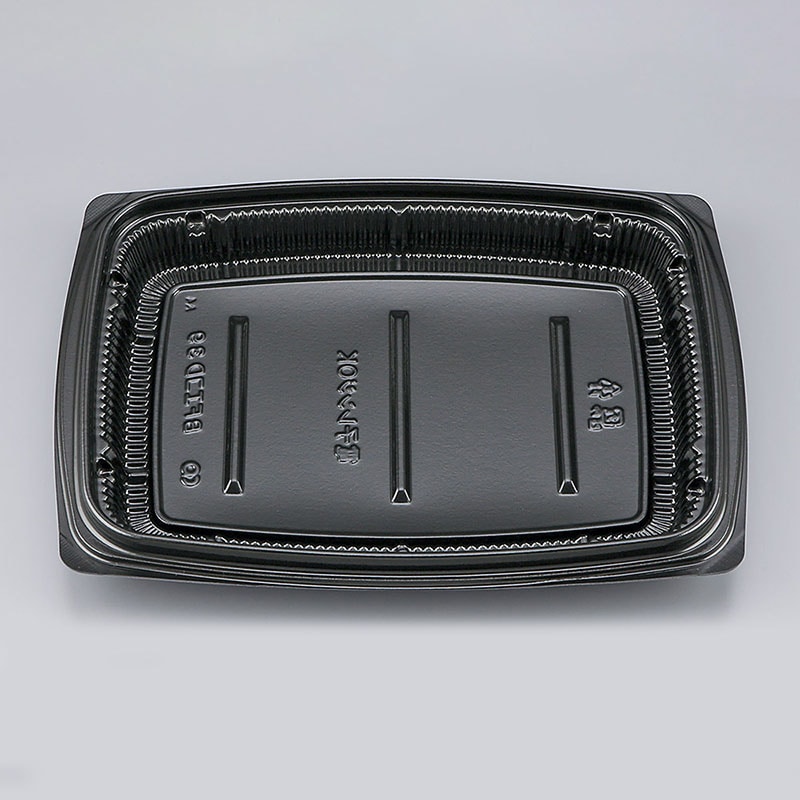 >シーピー化成 惣菜容器 BFエコD 本体 39(N) 黒 50枚/袋(ご注文単位8袋)【直送品】