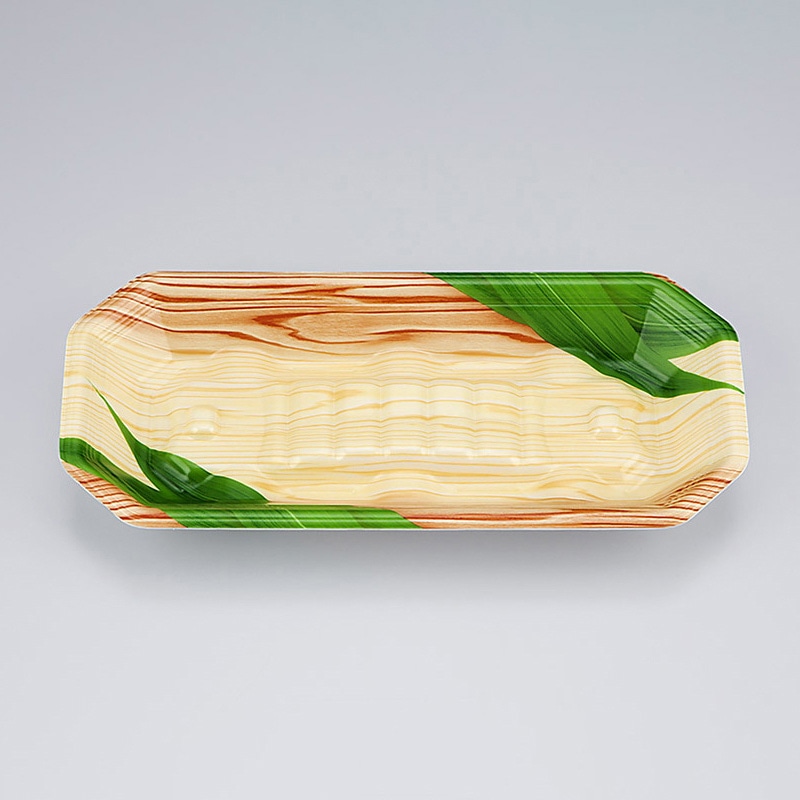 シーピー化成 水産用トレー　匠筏 24-11-26A 笹木目 50枚/袋（ご注文単位16袋）【直送品】