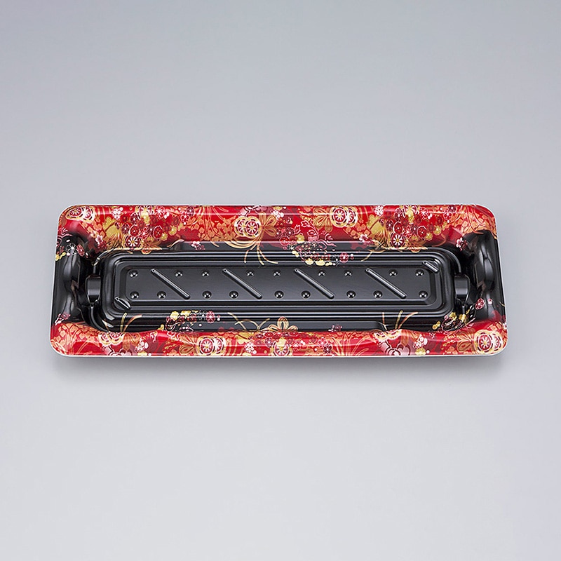 シーピー化成 寿司容器　SF港　本体 15 嘉祥黒 50枚/袋（ご注文単位24袋）【直送品】