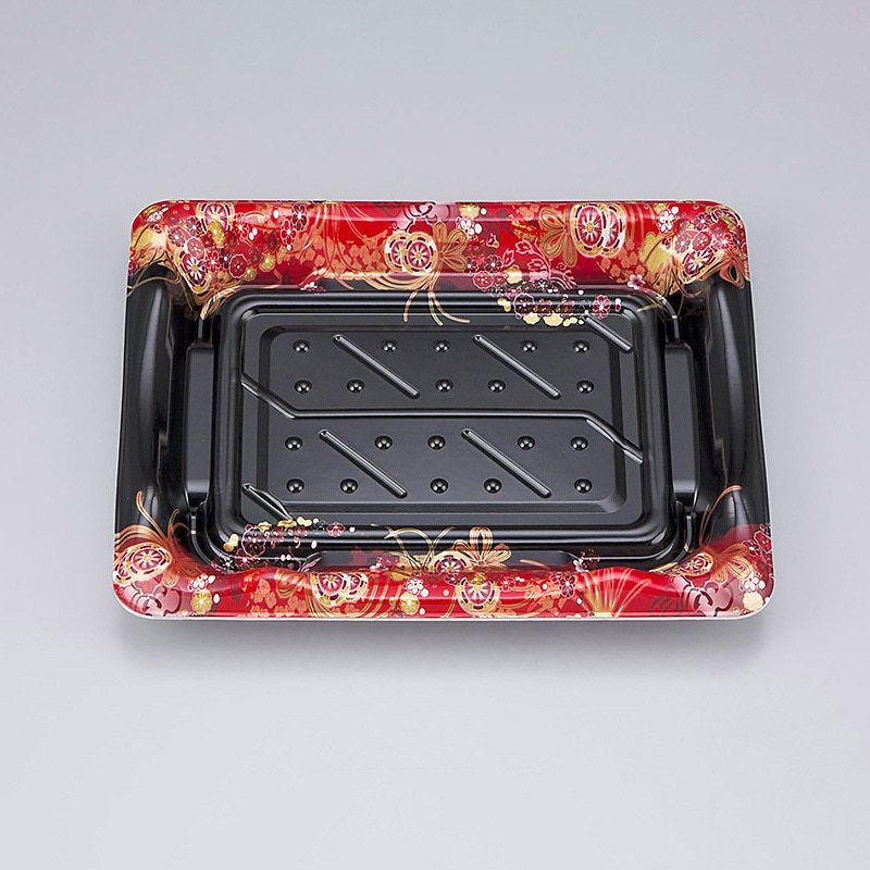 シーピー化成 寿司容器 SF港 本体 23 嘉祥黒 50枚/袋(ご注文単位24袋)【直送品】