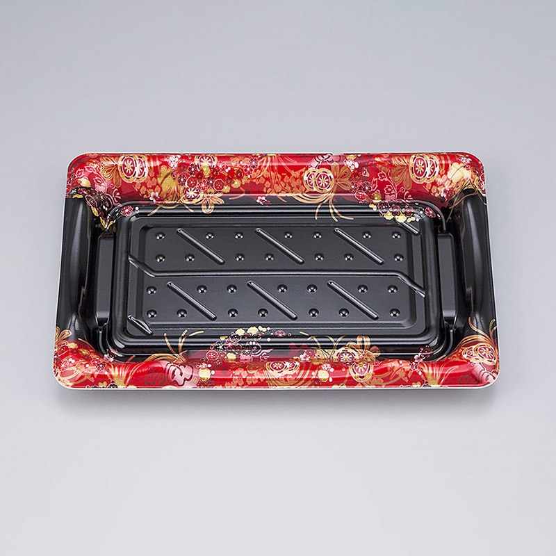 シーピー化成 寿司容器　SF港　本体 24 嘉祥黒 50枚/袋（ご注文単位18袋）【直送品】