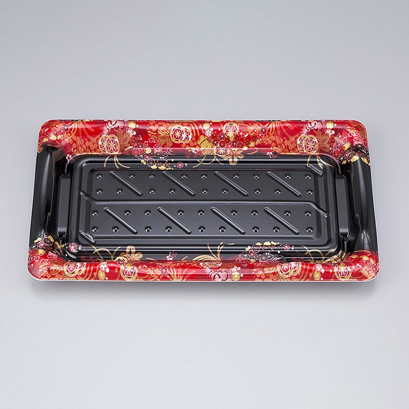 シーピー化成 寿司容器 SF港 本体 25 嘉祥黒 50枚/袋(ご注文単位16袋)【直送品】