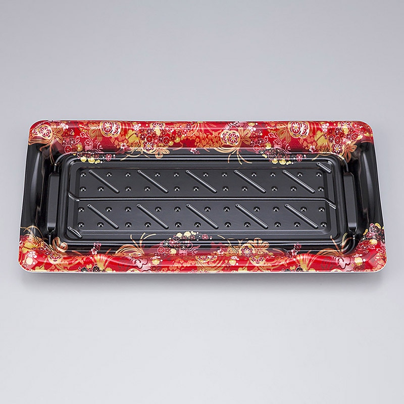 >シーピー化成 寿司容器 SF港 本体 26 嘉祥黒 50枚/袋(ご注文単位16袋)【直送品】