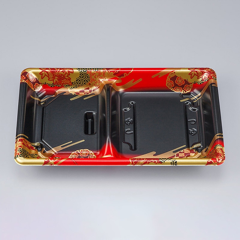 シーピー化成 麺セット容器 SF弁当 本体 57 華雲赤 50枚/袋(ご注文単位12袋)【直送品】