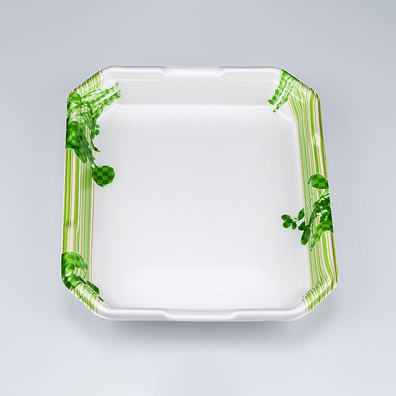 >シーピー化成 精肉用トレー L-カク2.5 クレソン 50枚/袋(ご注文単位8袋)【直送品】