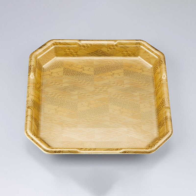 シーピー化成 精肉用トレー L-カク3 真田金 50枚/袋(ご注文単位6袋)【直送品】