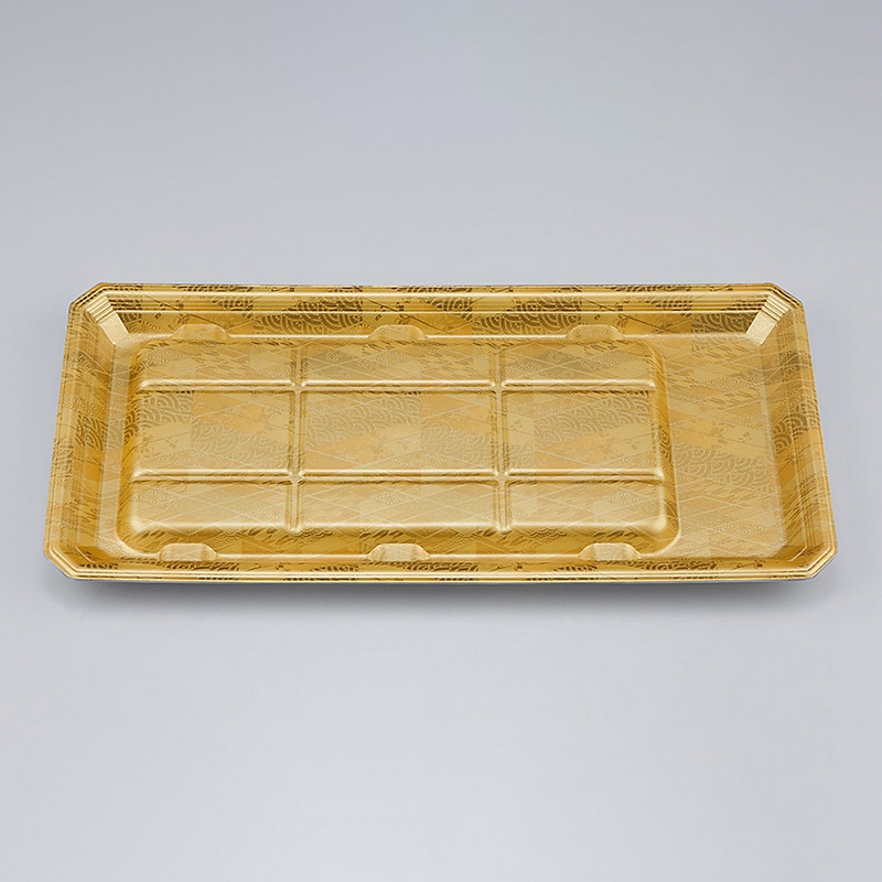 シーピー化成 うなぎ用トレー　新匠-ウナギ 33-16 真田金 50枚/袋（ご注文単位12袋）【直送品】