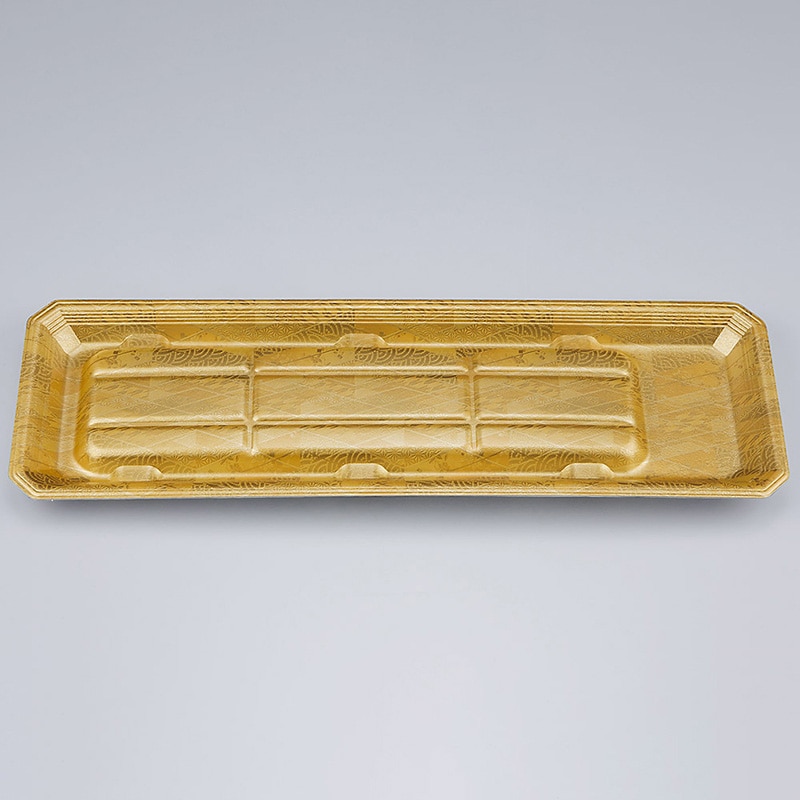 シーピー化成 うなぎ用トレー　新匠-ウナギ 37-12 真田金 50枚/袋（ご注文単位16袋）【直送品】