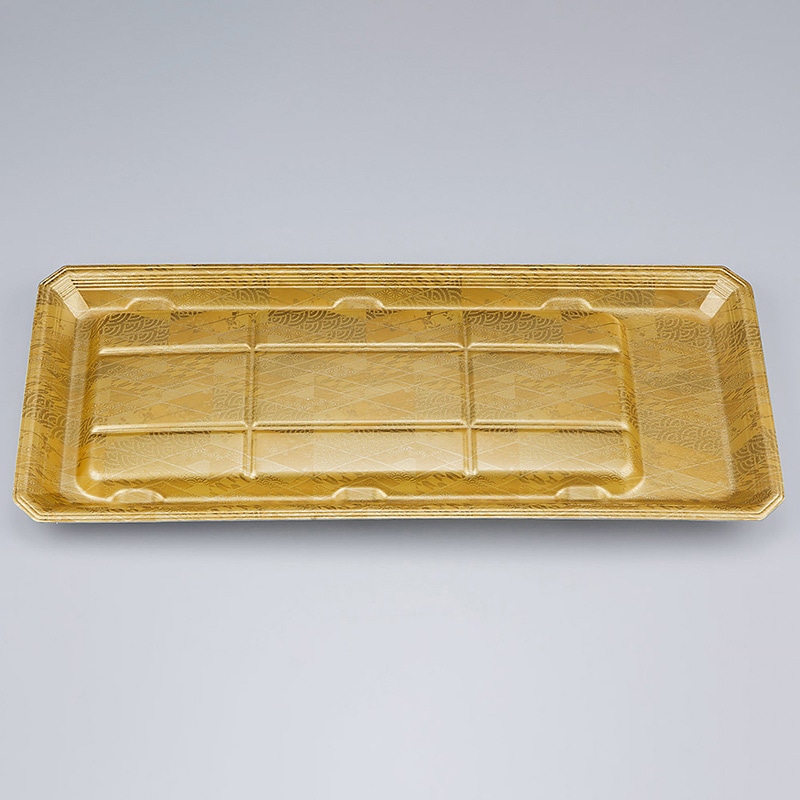 シーピー化成 うなぎ用トレー　新匠-ウナギ 37-16 真田金 50枚/袋（ご注文単位12袋）【直送品】