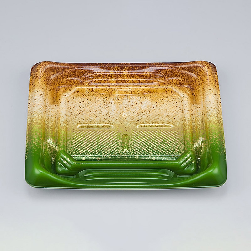 シーピー化成 刺身容器　SFうま盛　本体 4 柚子葉 50枚/袋（ご注文単位18袋）【直送品】