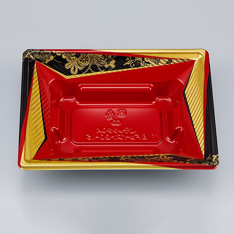 シーピー化成 弁当容器 BFツイスト 本体 20-15 辻風赤 50枚/袋(ご注文単位18袋)【直送品】