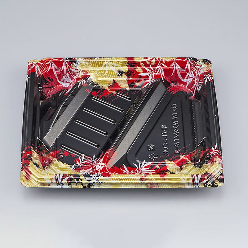 シーピー化成 弁当容器　BFNアルバ　本体 8-3 みお赤 50枚/袋（ご注文単位12袋）【直送品】