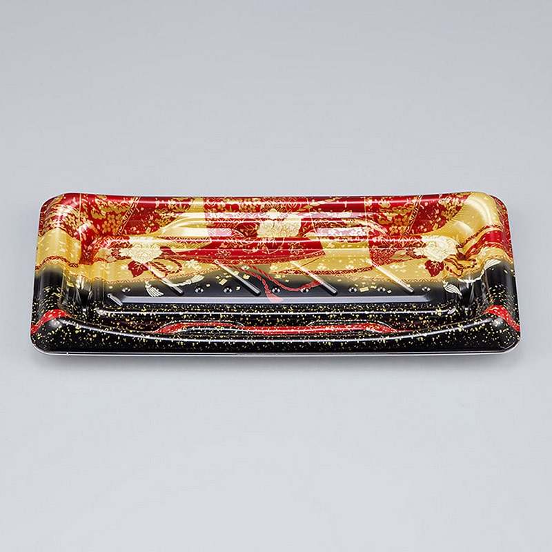 >シーピー化成 寿司容器 SFうま皿 本体 15 優赤 50枚/袋(ご注文単位24袋)【直送品】