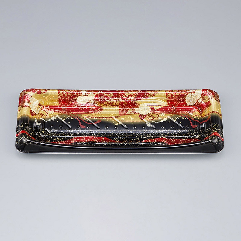 >シーピー化成 寿司容器 SFうま皿 本体 16 優赤 50枚/袋(ご注文単位16袋)【直送品】