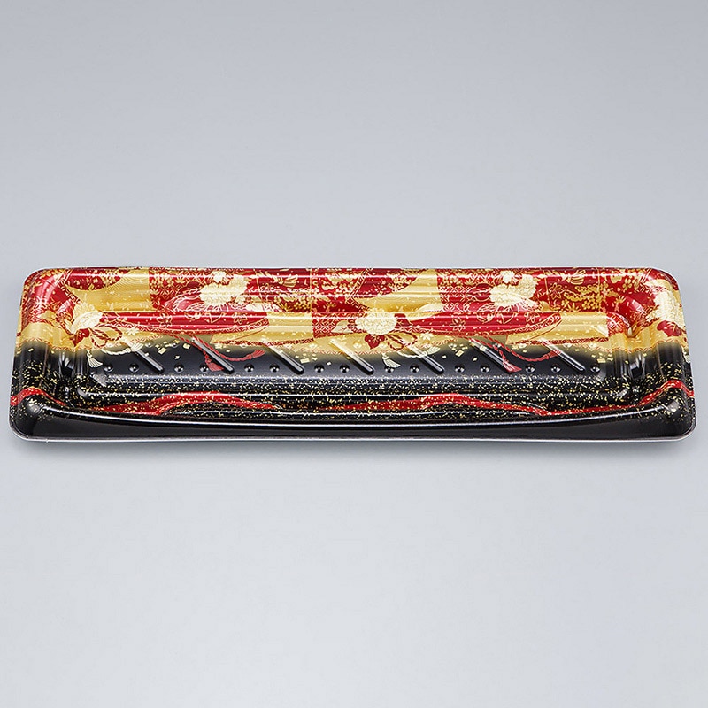 シーピー化成 寿司容器 SFうま皿 本体 18 優赤 50枚/袋(ご注文単位16袋)【直送品】