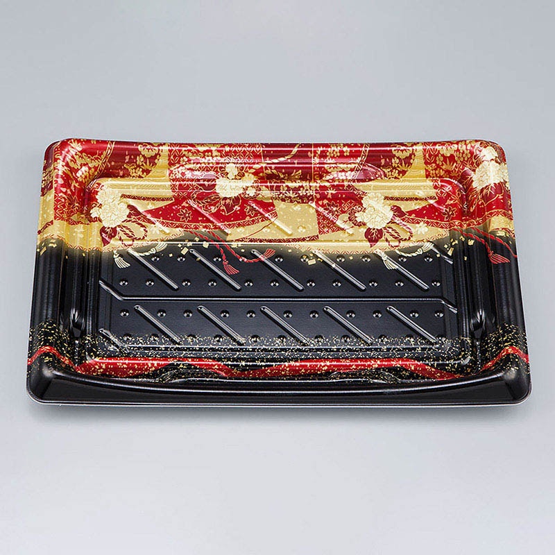 シーピー化成 寿司容器 SFうま皿 本体 36 優赤 50枚/袋(ご注文単位8袋)【直送品】