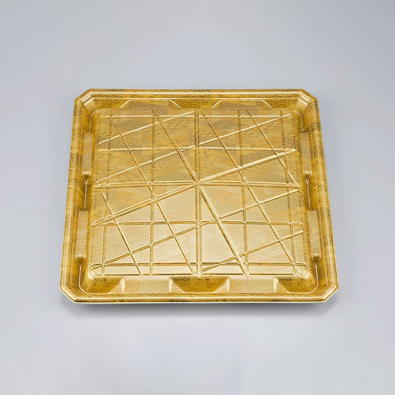 シーピー化成 精肉容器　SFニック　本体 28-28平 真田金 25枚/袋（ご注文単位12袋）【直送品】