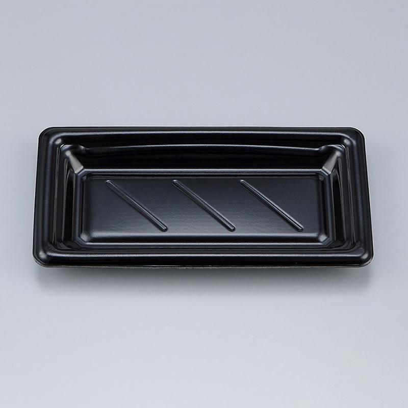 シーピー化成 寿司容器　SF和角　本体 14 黒 50枚/袋（ご注文単位24袋）【直送品】