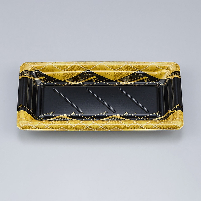 シーピー化成 寿司容器　SF和角　本体 14 菱蒔絵 50枚/袋（ご注文単位24袋）【直送品】