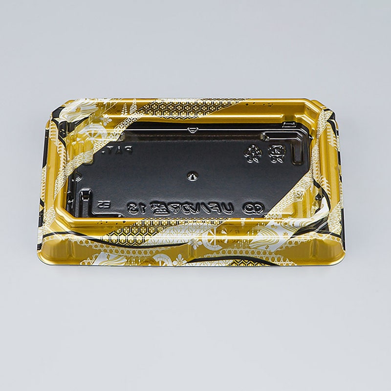 シーピー化成 寿司容器 UFハカマ盛 本体 13(N) 明星金 50枚/袋(ご注文単位24袋)【直送品】