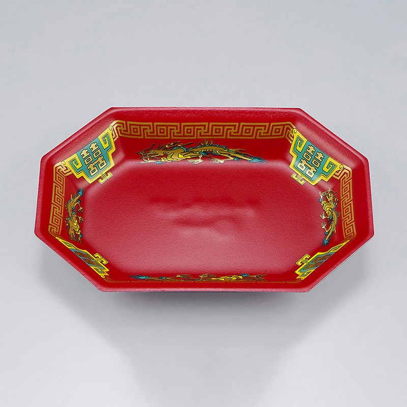 シーピー化成 惣菜用トレー V-617-27 飛龍赤 50枚/袋(ご注文単位10袋)【直送品】