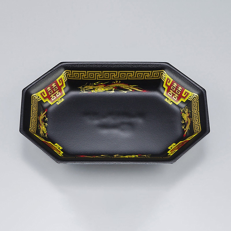 シーピー化成 惣菜用トレー V-617-27 飛龍黒 50枚/袋（ご注文単位10袋）【直送品】