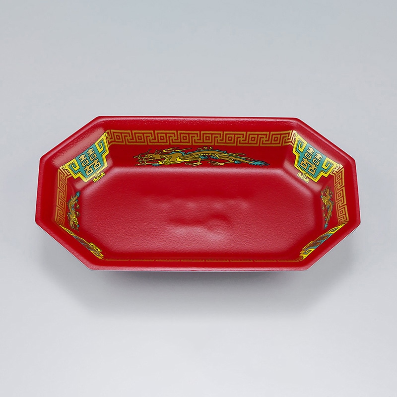 シーピー化成 惣菜用トレー V-619-27 飛龍赤 50枚/袋(ご注文単位10袋)【直送品】