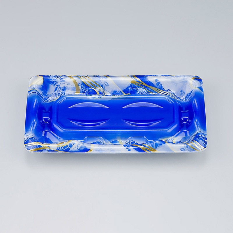 シーピー化成 刺身容器 SF磯浜 本体 2平 涼潮青 50枚/袋(ご注文単位24袋)【直送品】