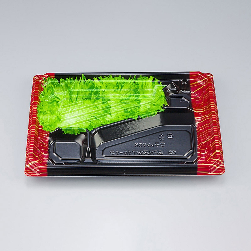 シーピー化成 弁当容器 BFNアルバ 本体 10-1平 滝縞L 50枚/袋(ご注文単位8袋)【直送品】