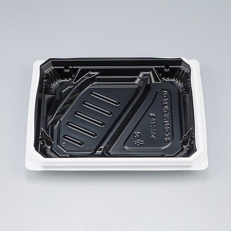 シーピー化成 弁当容器　BFNアルバ　本体 8S-3平 BW 50枚/袋（ご注文単位12袋）【直送品】