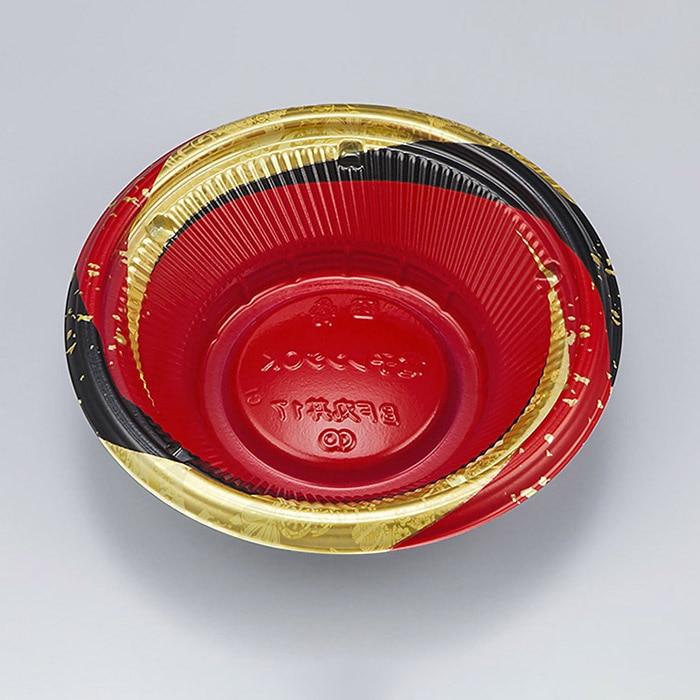 シーピー化成 丼容器　BF丸丼　本体 17 月丸赤 50枚/袋（ご注文単位18袋）【直送品】