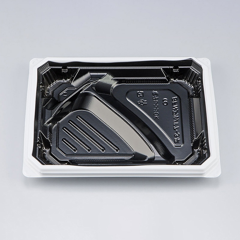 シーピー化成 弁当容器 BFNアルバ 本体 7-3平 BW 50枚/袋(ご注文単位12袋)【直送品】