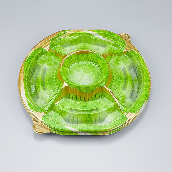 シーピー化成 オードブル容器　NU盛ブル丸　本体 24 ブリエ 10枚/袋（ご注文単位30袋）【直送品】