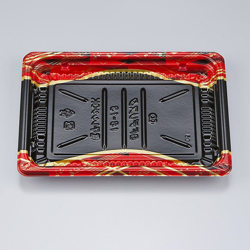 シーピー化成 惣菜容器 BFデリスタ 本体 18-13 絹小町赤 50枚/袋(ご注文単位18袋)【直送品】