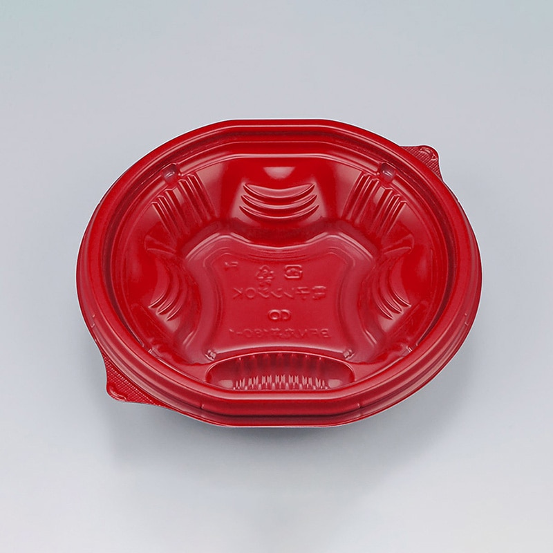 シーピー化成 丼容器 BFN丸丼 本体 180-1 朱 50枚/袋(ご注文単位12袋)【直送品】