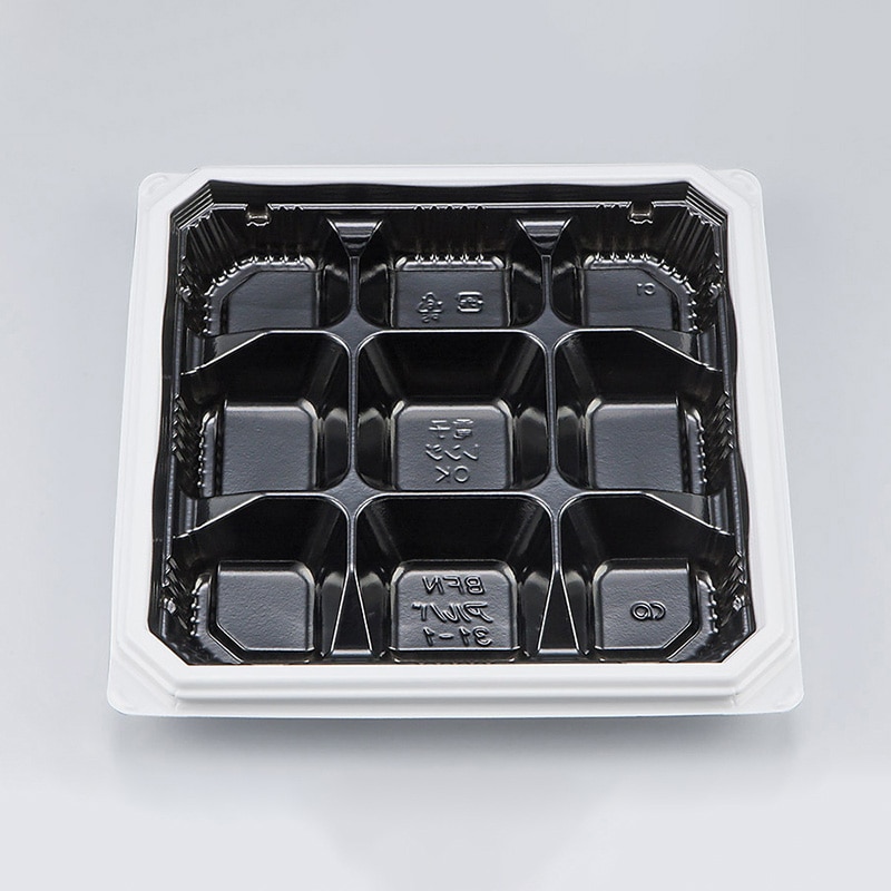 シーピー化成 弁当容器 BFNアルバ 本体 31-1 BW 50枚/袋(ご注文単位8袋)【直送品】