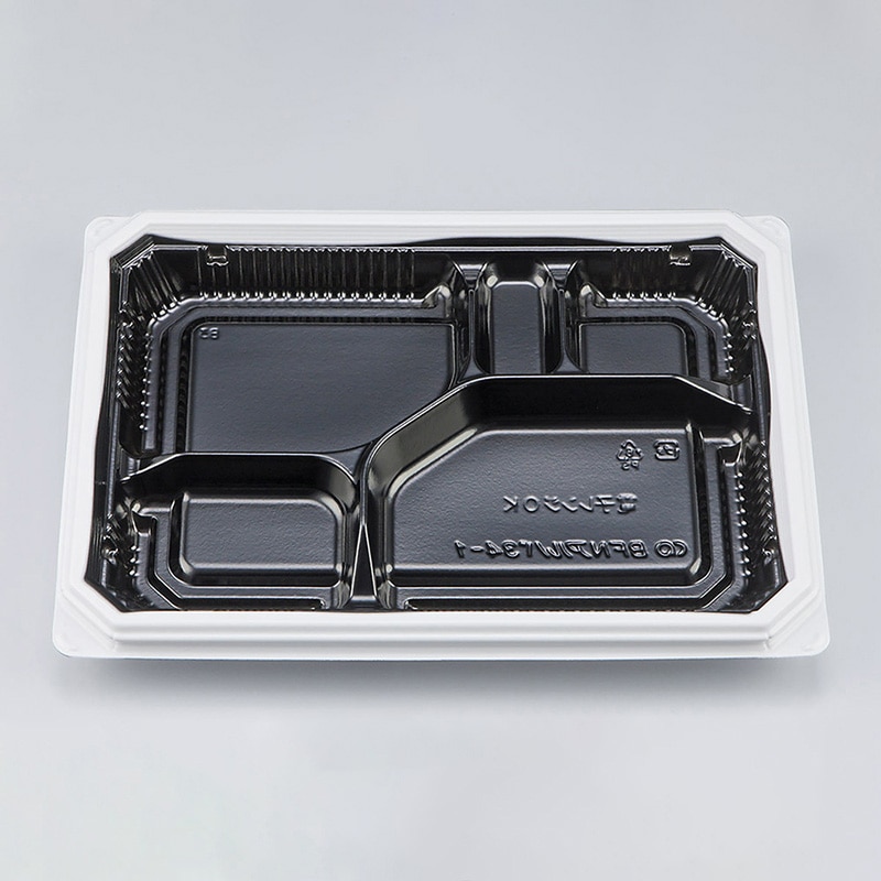 シーピー化成 弁当容器 BFNアルバ 本体 34-1 BW 50枚/袋(ご注文単位8袋)【直送品】
