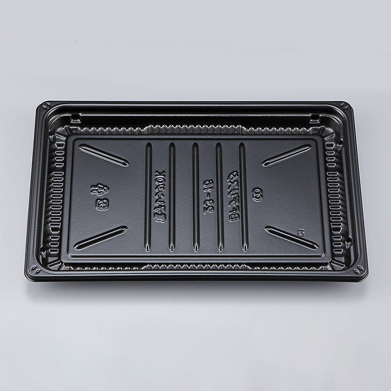 シーピー化成 惣菜容器　BFデリスタ　本体 23-16 黒 50枚/袋（ご注文単位12袋）【直送品】