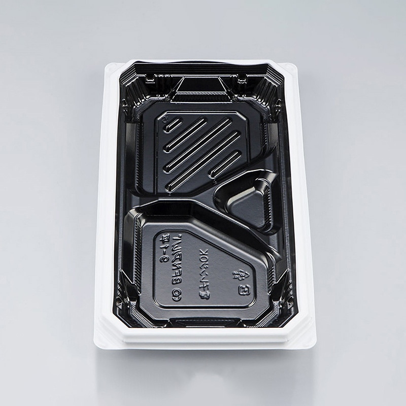 シーピー化成 弁当容器 BFNアルバ 本体 9-1平 BW 50枚/袋(ご注文単位12袋)【直送品】